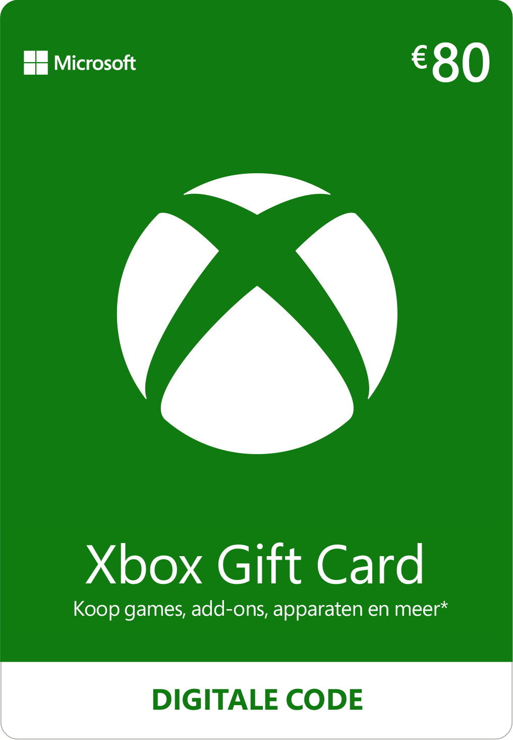 Xbox Gift Card 80 euro